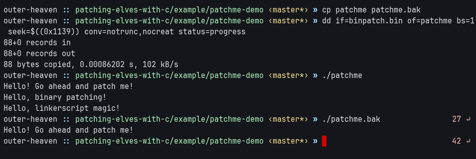 Binpatch Result